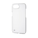 【ELECOM/エレコム】 iPhone 16e ケース ハード カバー 軽量 極薄 カメラレンズ保護設計 メタルステッカー付 ストラップホール付 UVコート ...