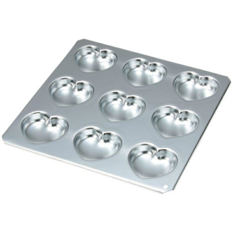 【(株)タイガークラウン】 ＃994 コックハート型9P 製菓 調理 料理 お菓子作り 器具 #994 [▲][FU]