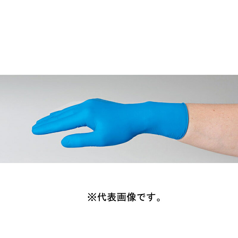 【幸商事(株)リーブル】 ニトリルP.F. ベーシック ブルー パウダーフリー M#2082 [▲][FU]