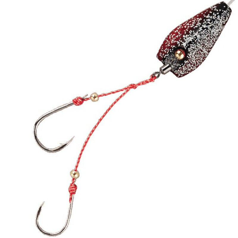 【(株)ハヤブサ】 無双真鯛 貫撃遊動テンヤ SE105 海老レッドラメ 20号 釣り 仕掛け SE105-20-6 [▲][FU]