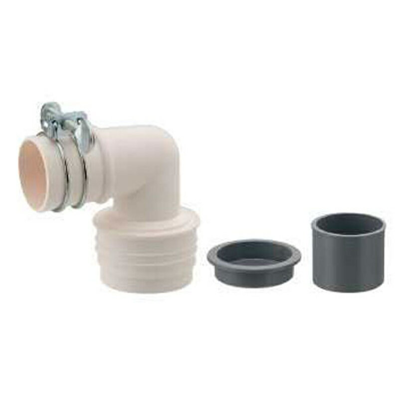 【カクダイ】 437-221洗濯機排水トラップ用エルボVU [▲][FU]