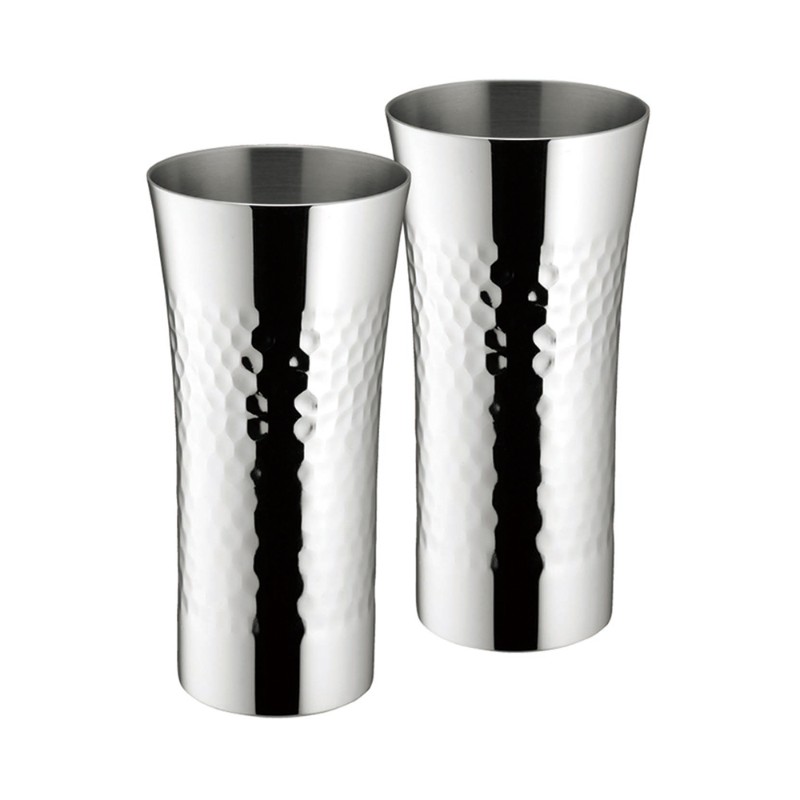 【カクセー】 YU-EN プロofスティール タンブラー 2PCS つち目ミラー仕上げ [▲][FU]