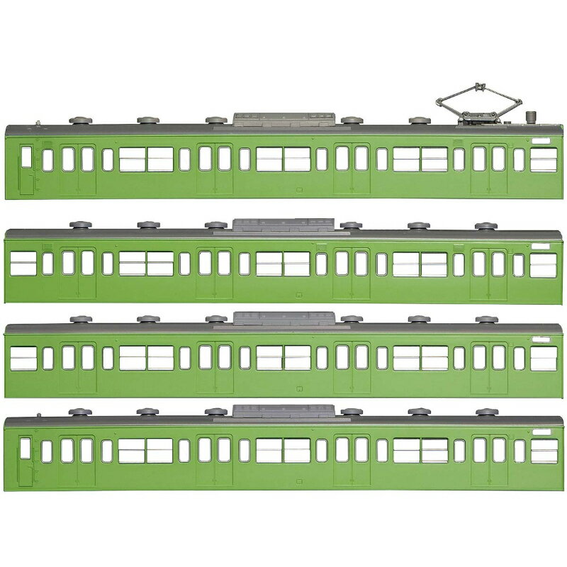 【グリーンマックス】 18006 国鉄(JR)103系 低運・非ユニット窓・冷改車・ウグイス 基本4両編成ボディ..