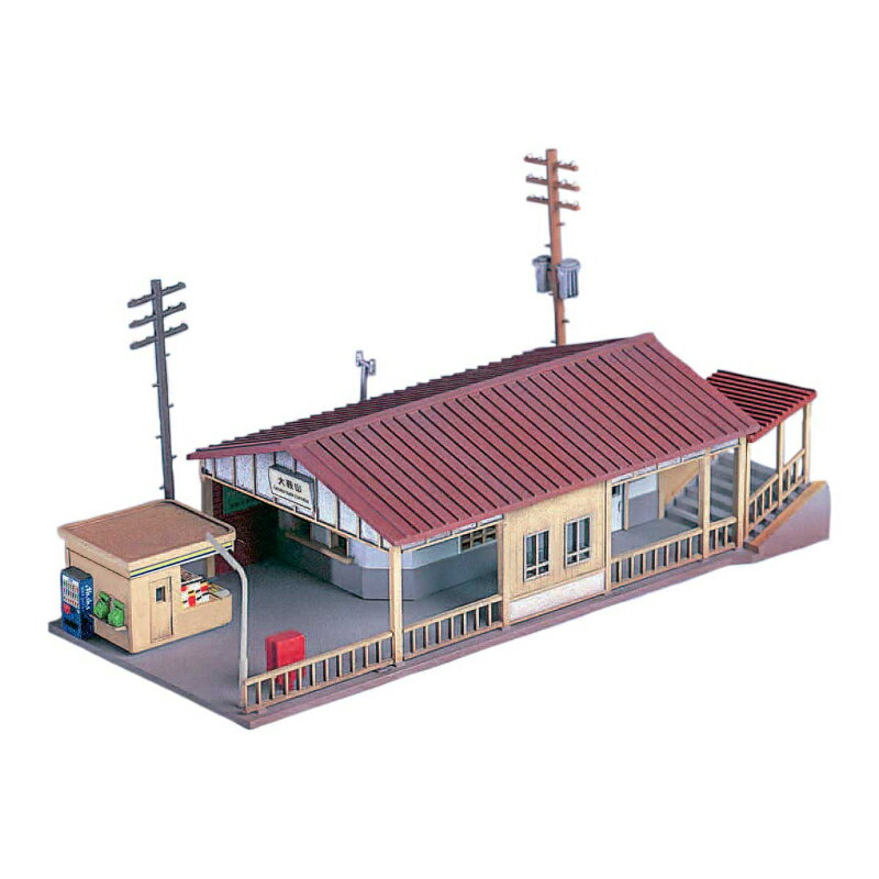 【グリーンマックス】 2614 着色済み 小型駅 Nゲージ 着色済みストラクチャー [▲][ME]