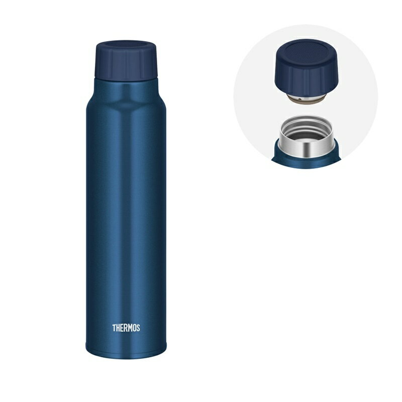 【THERMOS/サーモス】保冷 炭酸飲料ボトル スクリュー 水筒 770ml/炭酸750ml FJK-750-NVY ネイビー [▲][KM]