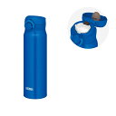 【THERMOS/サーモス】ワンタッチ 水筒 保温 保冷 真空断熱 ケータイマグ 600ml JNR-603-MTB メタリックブルー 入学 学校 通学 仕事 ...
