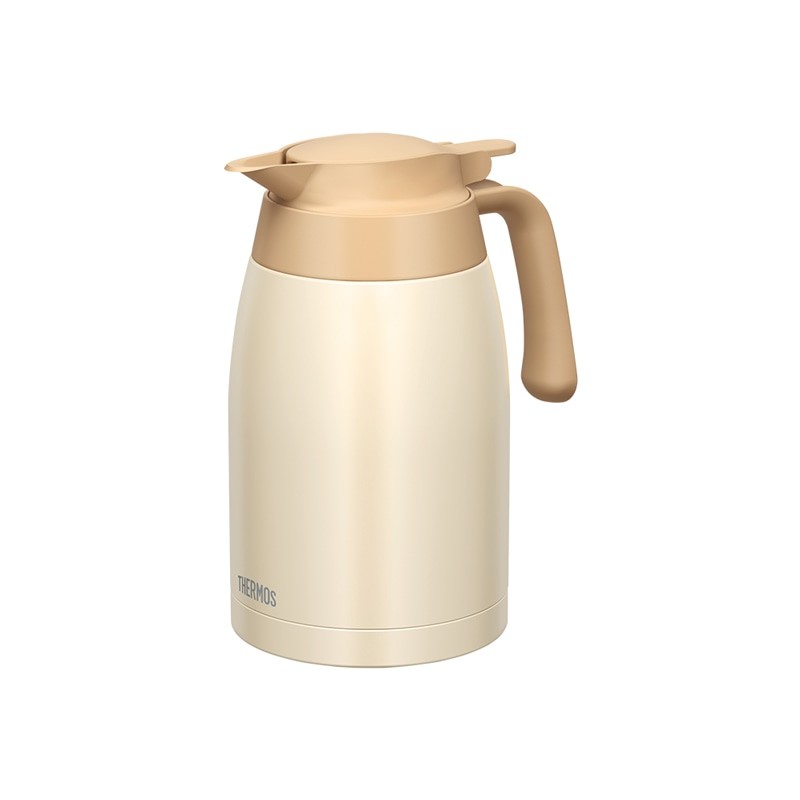 【THERMOS/サーモス】ステンレスポット 保温 保冷 ポット 1.5L ワンタッチレバー TTB-1501 クリームホ..