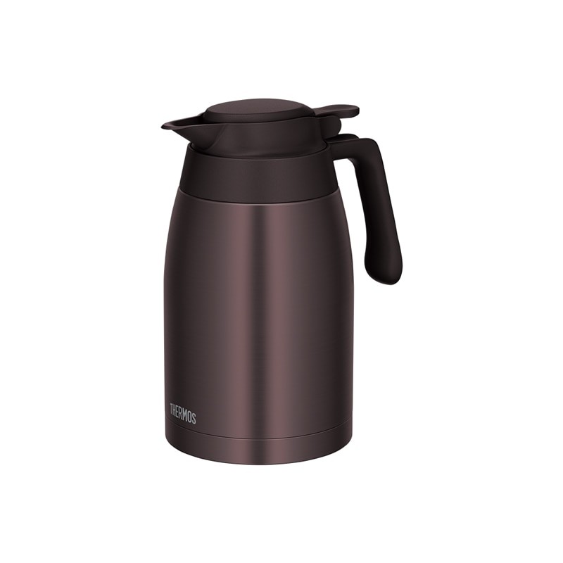 【THERMOS/サーモス】 ステンレスポット 1.5L ブラウン 食洗機対応 丸洗いOK 魔法びん構造 保冷 保温 ..