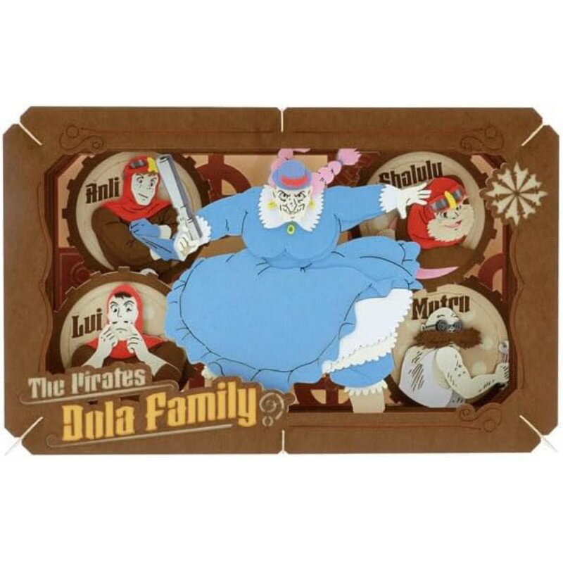 【エンスカイ】 PT-L50 天空の城ラピュタ PAPER THEATER(ペーパーシアター) / 空中海賊 ドーラ一家 ペーパークラフト キット スタジオジブリ [▲][ホ][K]