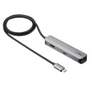 【サンワサプライ】USB Type-Cマルチ変換アダプタ（HDMI＋LAN付） アルミ素材 USB-3TCHLP7S-1 [▲][SW]