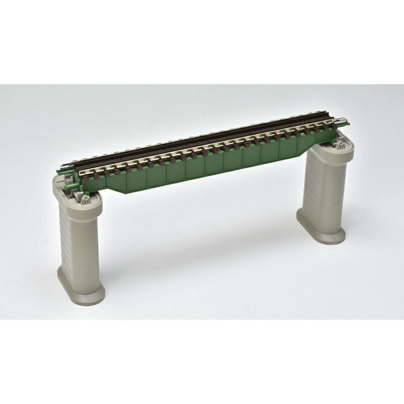 【トミーテック】 3256 上路式ガーダー橋S140(F)(深緑)(PC橋脚・2本付) Nゲージ レール関連 [▲][ME]