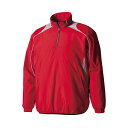 【DESCENTE/デサント】野球 ジュニア 長袖プルオーバーコート アウター / JSTD-425B / RED (レッド×シルバー) / 140サイズ [▲...