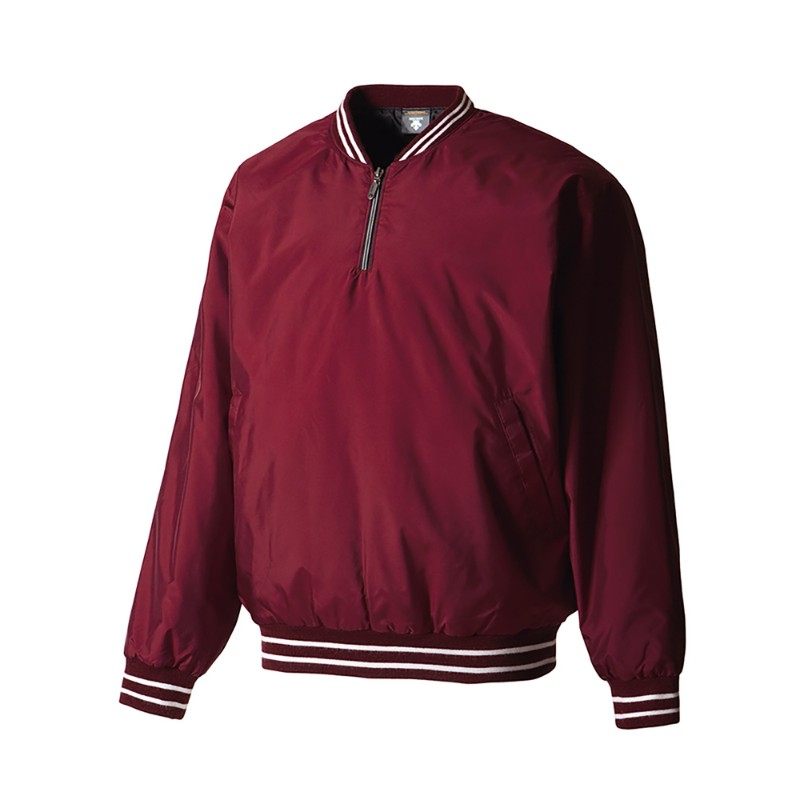 【DESCENTE/デサント】野球 長袖プルオーバーコート アウター / STD-410B / ENG (エンジ) / Mサイズ [▲][ZX]