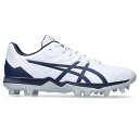 【asics/アシックス】GOLDSTAGEFANG ホワイト/PEAC 28cm ゴールドステージ ファング スパイク 野球 ベースボール 1121A067 ...
