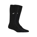 【asics/アシックス】ONEPOINTHIGHSOCKS ブラックXホワイト Mサイズ ワンポイントハイソックス バレーボール 靴下 抗菌防臭 3053A1...