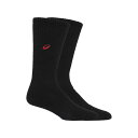 【asics/アシックス】ONEPOINTHIGHSOCKS ブラックXVレッド Sサイズ ワンポイントハイソックス バレーボール 靴下 抗菌防臭 3053A1...
