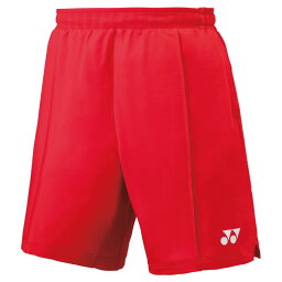 【YONEX/ヨネックス】メンズニットハーフパンツ ルビーレッド S バドミントン メンズ 15140 [▲][ZX]