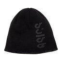 【asics/アシックス】 3033B810 3 REVERSIBLE KNIT CAP トレーニング EQ キャップ 帽子 男女兼用 パフォーマンスブラック OS サイズ [▲][ZX]