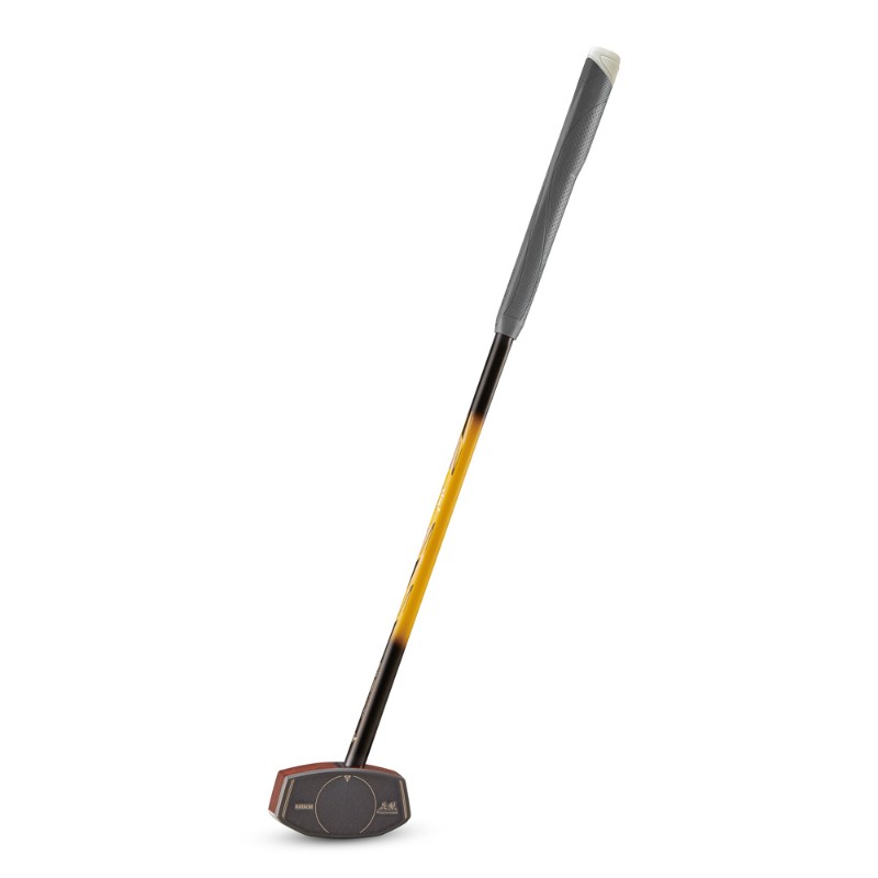 商品名称：花梨クラブ6 右打ち 84cmメーカー：HATACHI/ハタチ商品番号：BH2896ジャンル：グラウンドゴルフ＜商品紹介＞硬さで力強く転がす花梨。(公社)日本グラウンド・ゴルフ協会認定品＜素材・仕様規格＞ヘッド：花梨、TPU、アル...