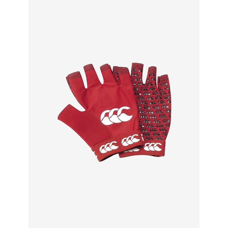 【CANTERBURY/カンタベリー】 GRIP MITTS ラグビー メンズ AA05816 レッド(65) Lサイズ [▲][ZX]