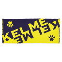 【KELME/ケルメ】 80×34cm スポーツタオル ネイビーXイエロー サッカー フットサル KC23S001 [▲][ZX]