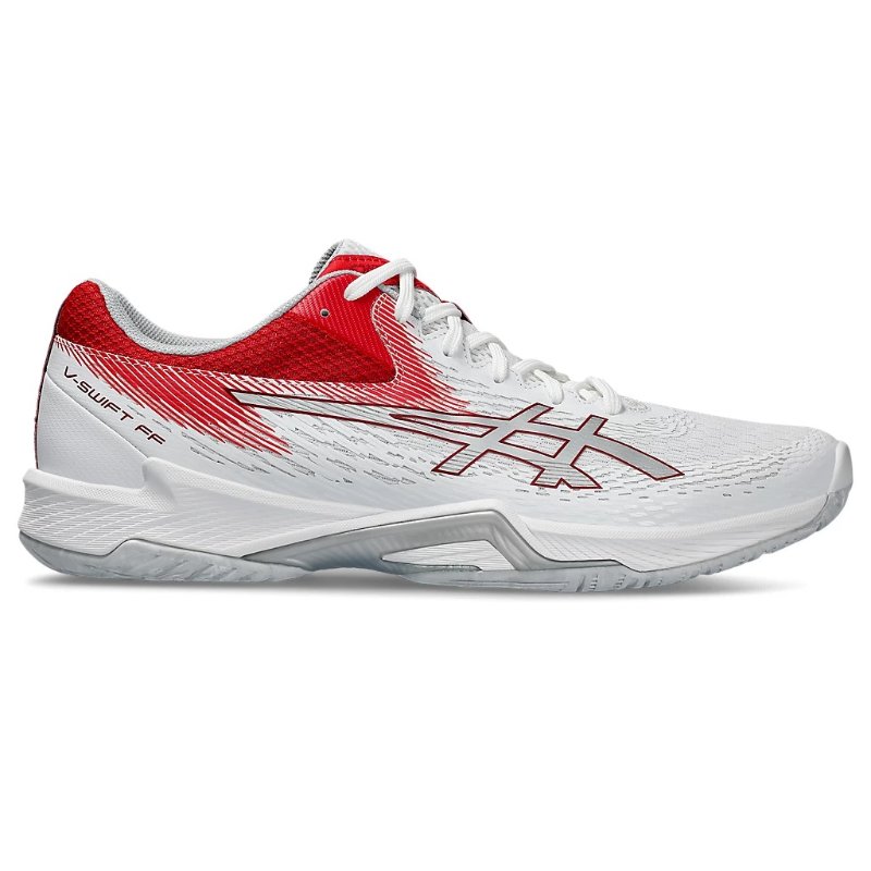 【asics/アシックス】 23.5cm V-SWIFT FF 4 1053A066 White/Classic Red バレーボール シューズ（ユニ） [▲][ZX]