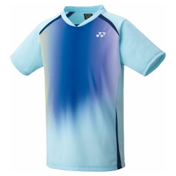 【YONEX/ヨネックス】 Sサイズ ユニ ゲームシャツ (フィットスタイル) 10599 テニス バドミントン アパレル (ユニ) アクアブルー [▲][ZX]