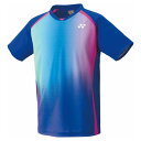 【YONEX/ヨネックス】 Sサイズ ユニ ゲームシャツ (フィットスタイル) 10599 テニス バドミントン アパレル (ユニ) ミッドナイトネイビー [▲...