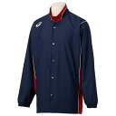 【アシックス/asics】ジュニア ウォームアップ ジャケット 長袖 ネイビー×ストロングレッド 140cm (2063A198 401) バスケットボール キ...