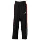 【アシックス/asics】ジュニア ウォームアップパンツ 長ズボン ブラック×ストロングレッド 140cm (2063A199 002) バスケットボール キッ...
