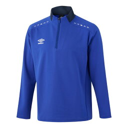 【umbro/アンブロ】ハーフジップジャージ サッカー フットサル トップス ブルー Mサイズ (UUUVJF11) [▲][ZX]