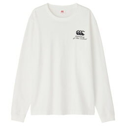 【CANTERBURY/カンタベリー】 XLサイズ L/S T-SHIRT ラグビー アパレル（ユニ） 11/オフホワイト RA44118 [▲][ZX]