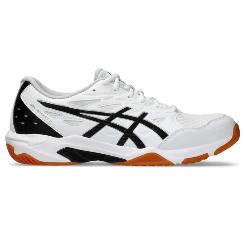 【asics/アシックス】 25.0cm GEL-ROCKET 11 バレーボール シューズ (ユニ) ホワイト×Pシルバー 1073A066 [▲][ZX]