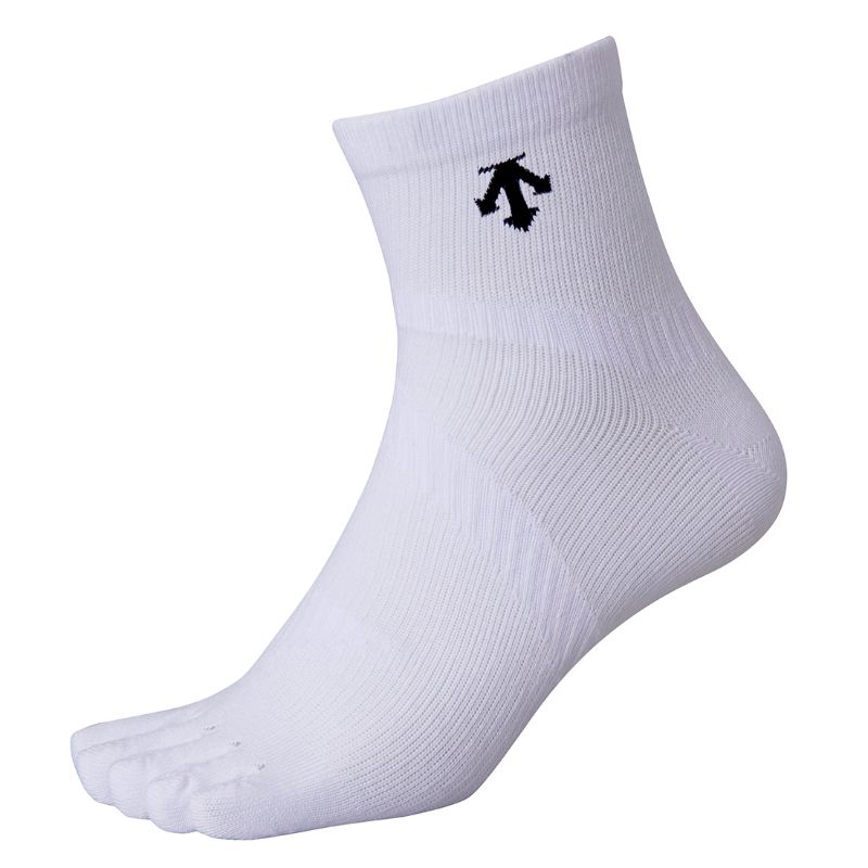 【DESCENTE/デサント】 23-25cm MOVESOX for volleyball バレー 靴下 ソックス DVB-9137 ホワイト [▲][ZX]