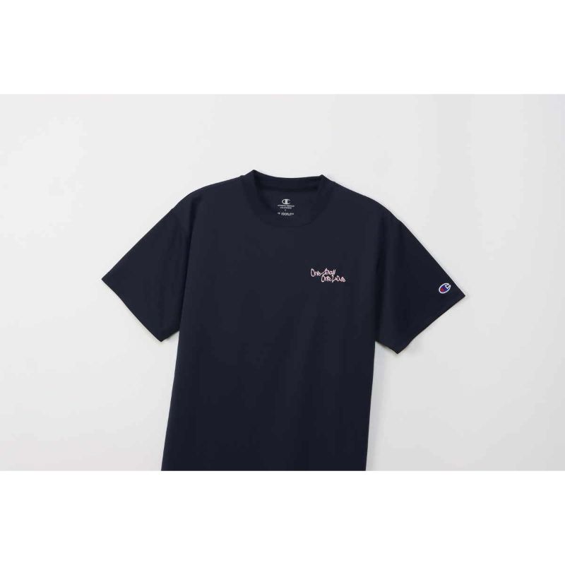 【CHAMPION/チャンピオン】 Lサイズ ショートスリーブ Tシャツ 半袖 バスケット ウェア (レディース) 370/ネイビー CW-ZB358 [▲][ZX] 3