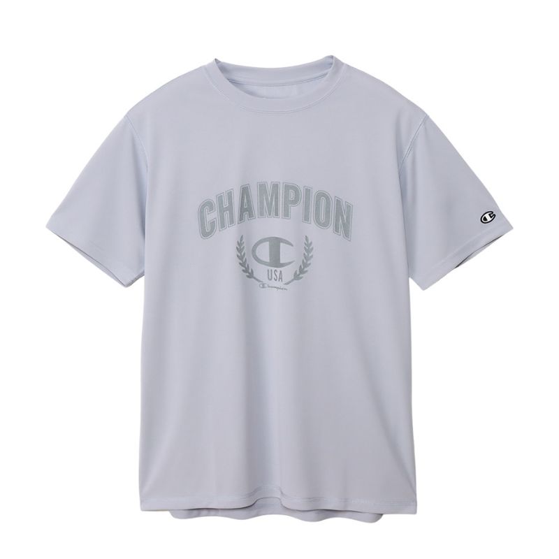 【CHAMPION/チャンピオン】 Mサイズ ショートスリーブ Tシャツ 半袖 ウェア (メンズ) 190/グレイッシュパープル C3-ZS302 [▲][ZX]