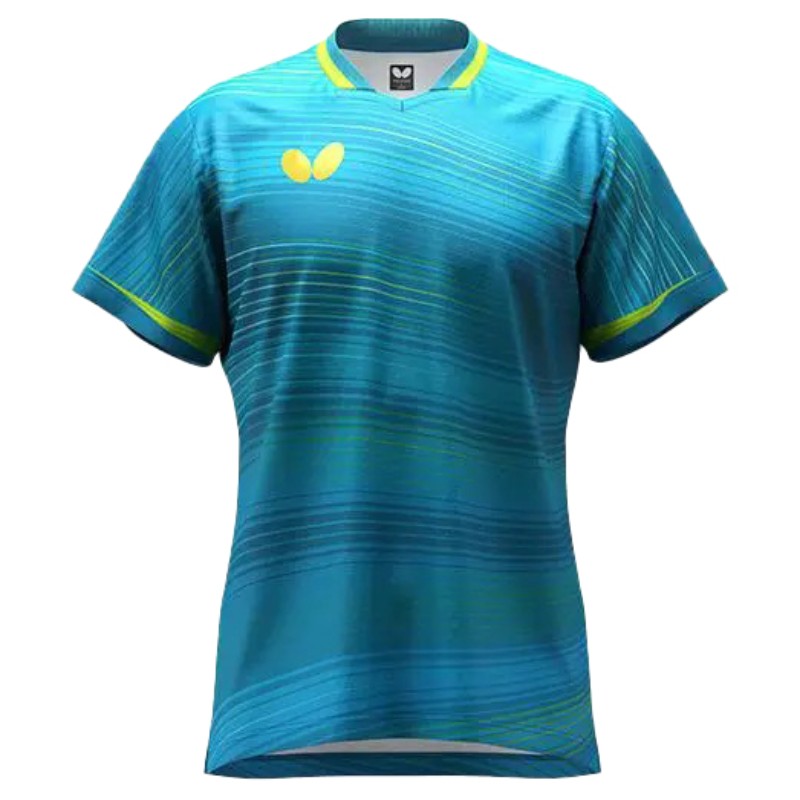 【Butterfly/バタフライ】 Lサイズ エリスター11 シャツ ブルー 日本製 卓球 46510 [▲][ZX]