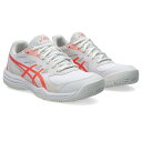 【asics/アシックス】 コートスライド COURT SLIDE 3 CLAY/OC テニス シューズ レディース ホワイト/サンコーラル 1042A230 ...