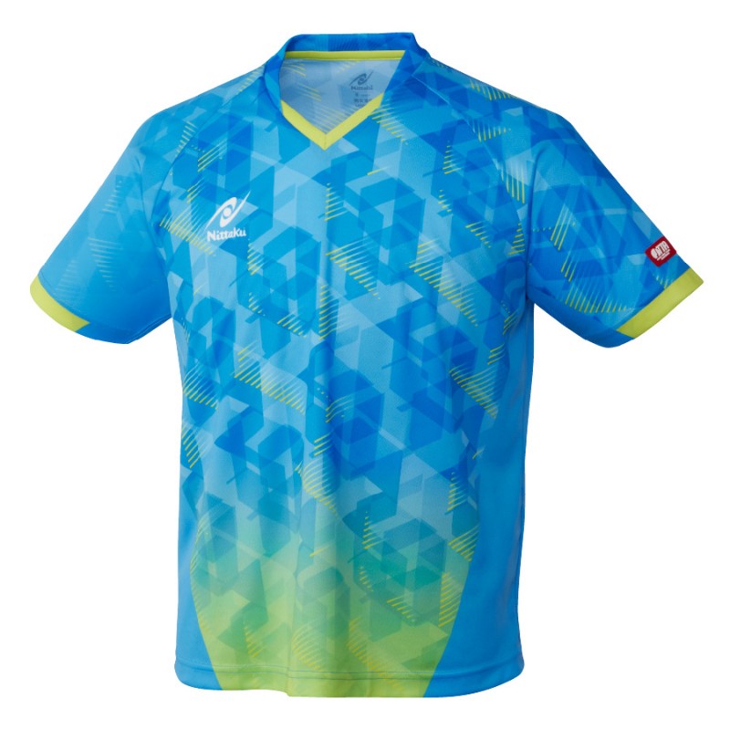 【Nittaku/日本卓球】 XOサイズ スカイスコープ シャツ 03 Lブルー 卓球 NW-2214 [▲][ZX]