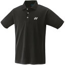 【YONEX/ヨネックス】半袖 襟付き ポロシャツ ジュニアゲームシャツ 無地 ブラック J130cm テニス ウェア トップス キッズ 10800J /108...