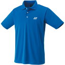 【YONEX/ヨネックス】半袖 襟付き ポロシャツ ジュニアゲームシャツ 無地 ブルー J140cm テニス ウェア トップス キッズ 10800J /1080...