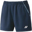 【YONEX/ヨネックス】ウィメンズニットショートパンツ レディース ショート丈 ネイビー Lサイズ ウェア ボトムス 25070 [▲][ZX]