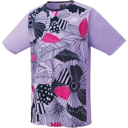 【YONEX/ヨネックス】半袖 メンズドライTシャツ 花柄 フラワープリント ミストパープル XOサイズ ウェア トップス 16632 [▲][ZX]