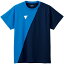 【VICTAS/ヴィクタス】V－TS230 ブルー×ネイビー XSサイズ 卓球 ゲームシャツ 532101 /532101 [▲][ZX]