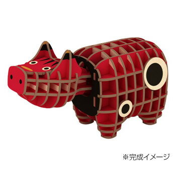 Wooden Art ki-gu-mi 木製パズル 赤べこ パズル[▲][AB]