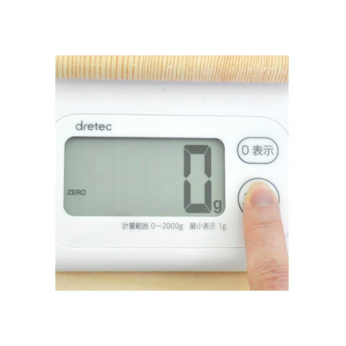 DRETEC デジタルスケール「フォレスト」2kg ナチュラルウッド KS-276NW 家電 キッ...