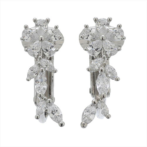 Fleur イヤリング レディース エレガント キュービック ジルコニア シルバー ピンク ゴールド 花 0004pfle-004 ホビー インテリア 雑貨 雑貨品[▲][AS]