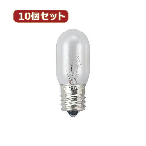 Fluorescent Lamps, Bulbs - YAZAWA 10個セット ナツメ球5Wクリア2P 1CTC2PX10 お得 家電 照明器具[▲][AS]