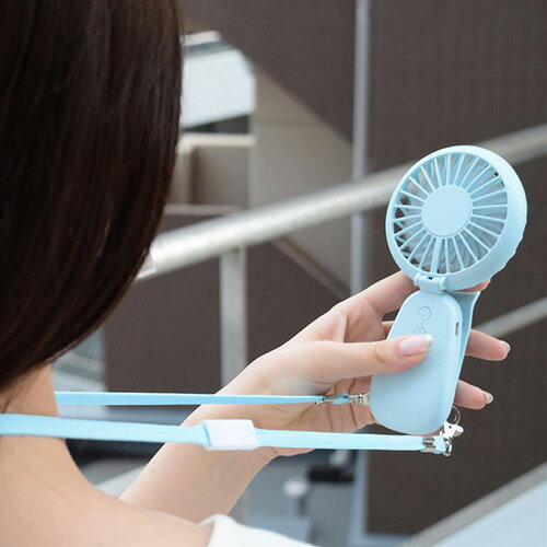 5個セット エツミ ハンディファン 4WAY クリップ付 ライトブルー V-82424X5 季節家電 扇風機 サーキュレーター[▲][AS]