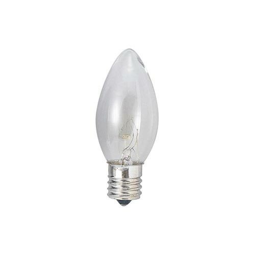 YAZAWA ローソク球10Wクリア口金E17 C91710C 照明器具[▲][AS]